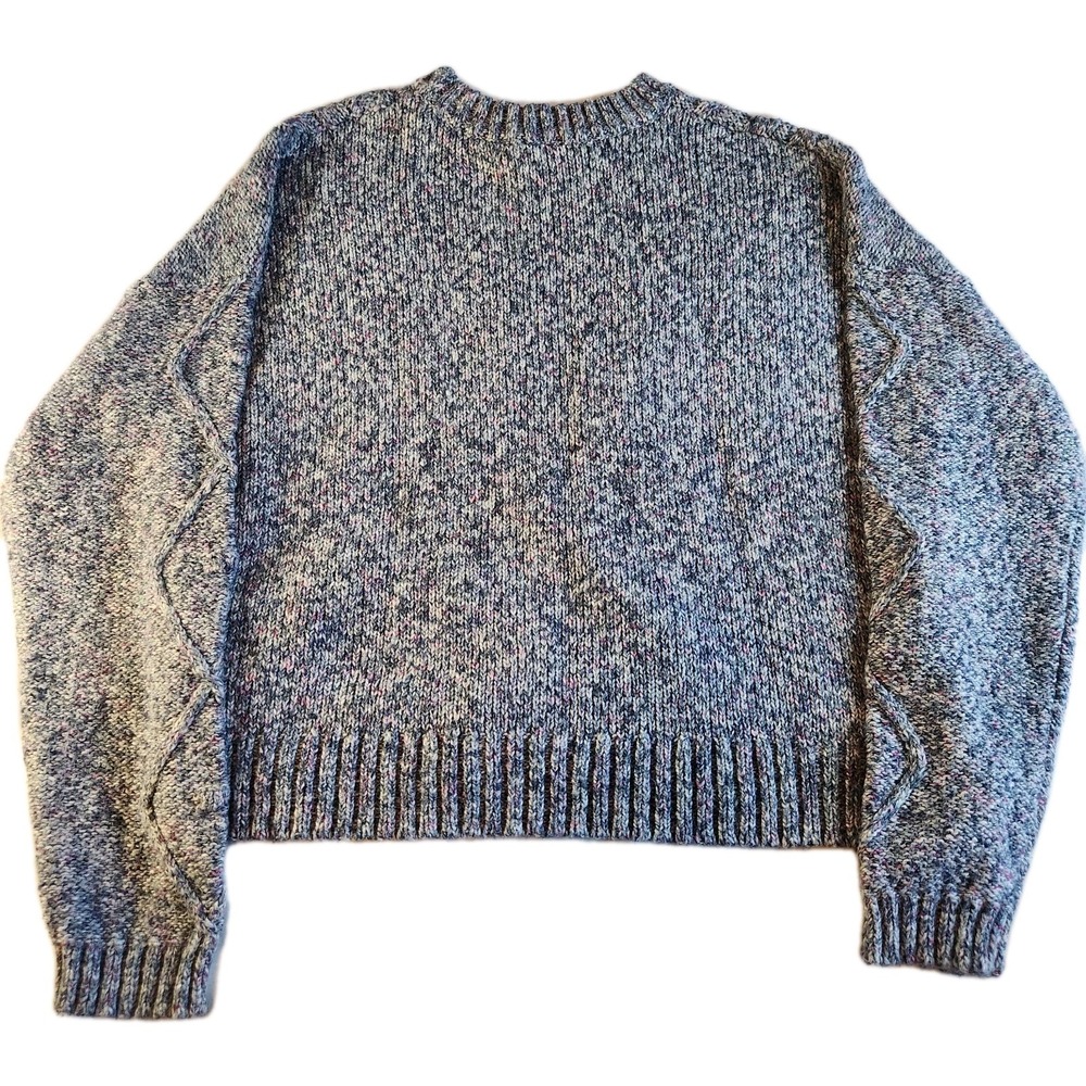 TIME & TRU Pullover Sweater Girl's XL (16-18) Gray Geometric - Picture 2 of 6